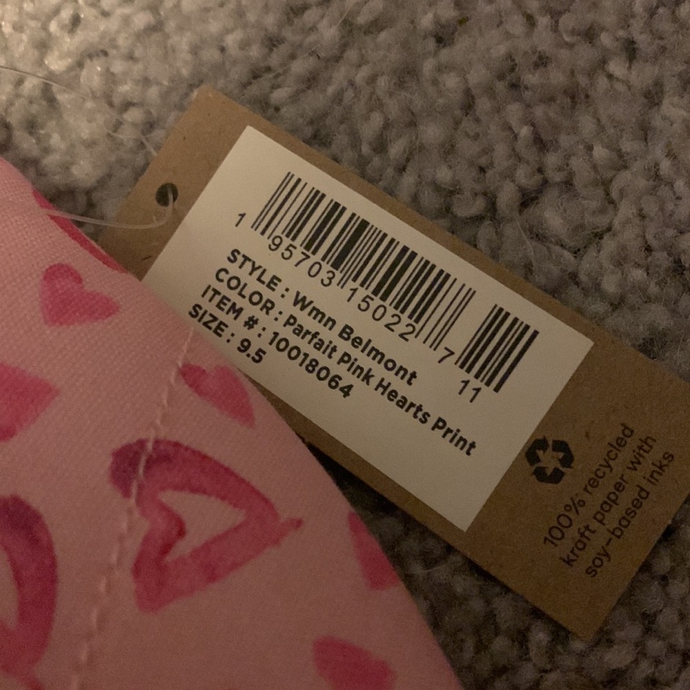 TOMS Belmont Heart Print Slip-on Sneaker In Parfait Pink Hearts Print - Picture 7 of 8